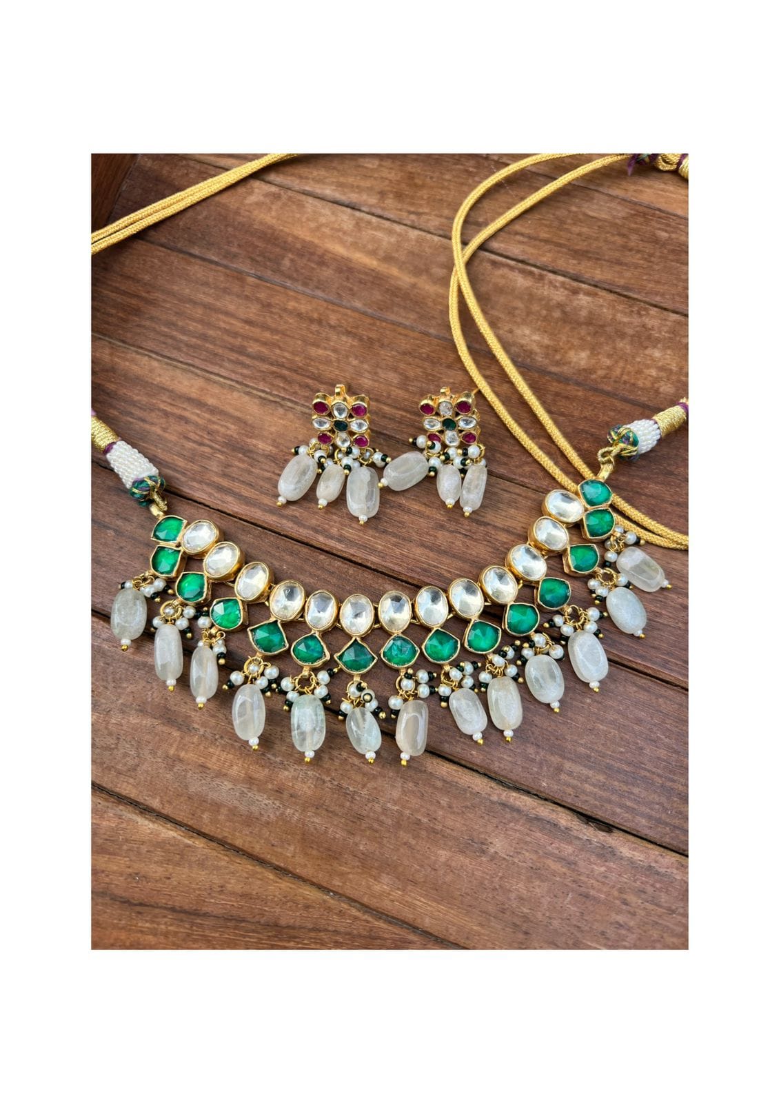 Kundan Ahmedabadi necklace - Alluring Accessories