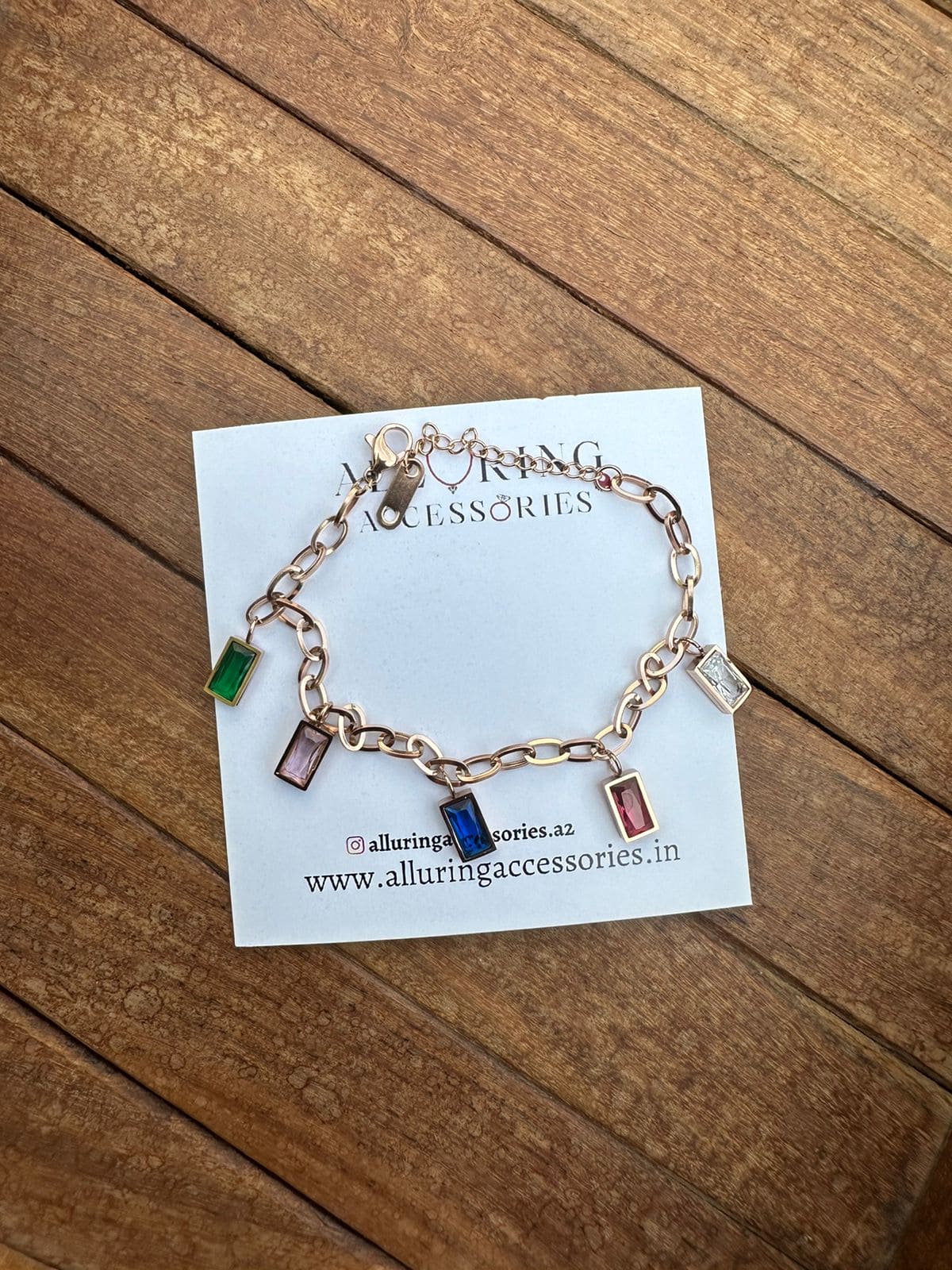 Multi coloured adjustable bracelet - Alluring Accessories