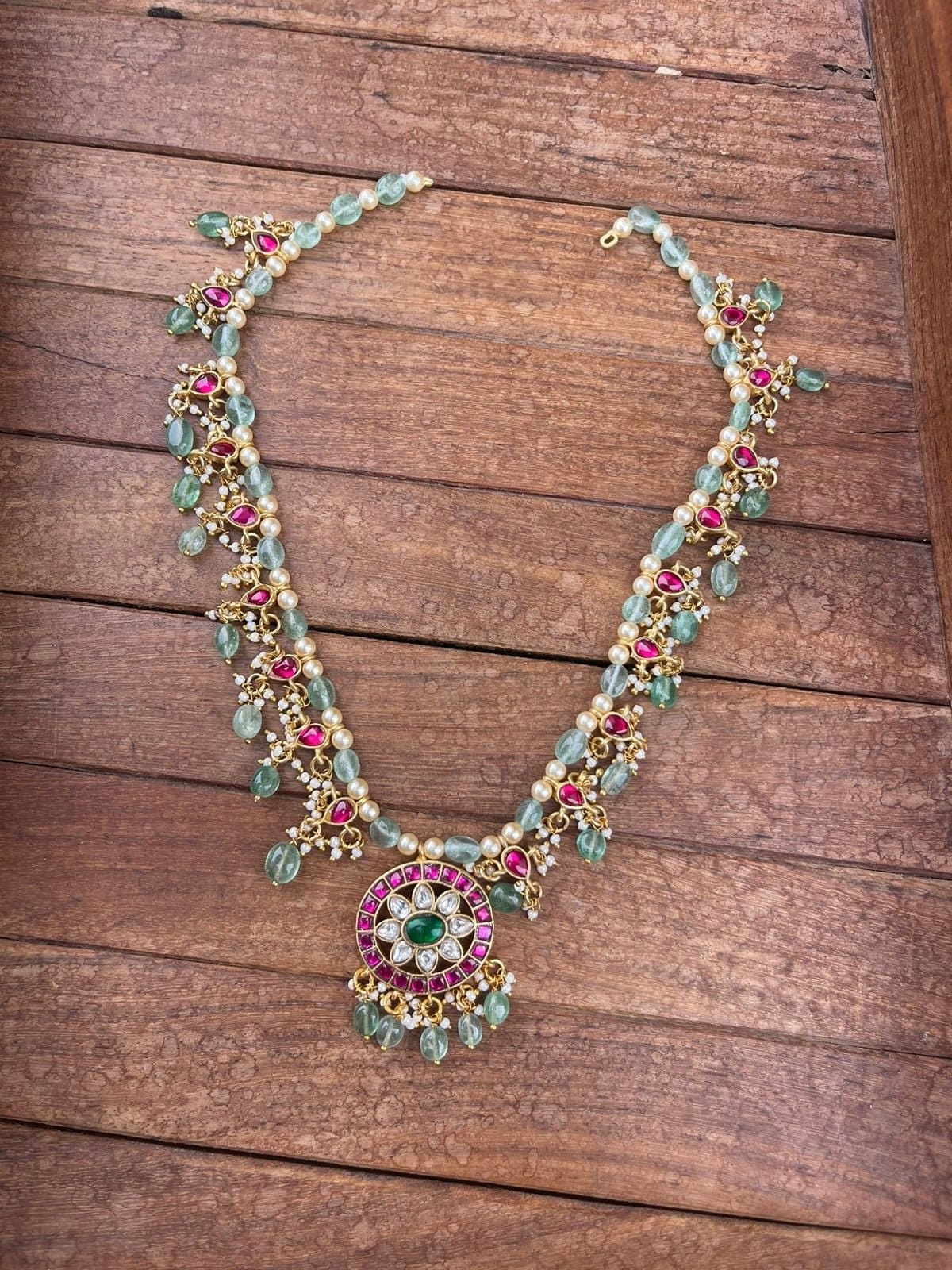 New dual peacock real kundan jadau necklace - Alluring Accessories