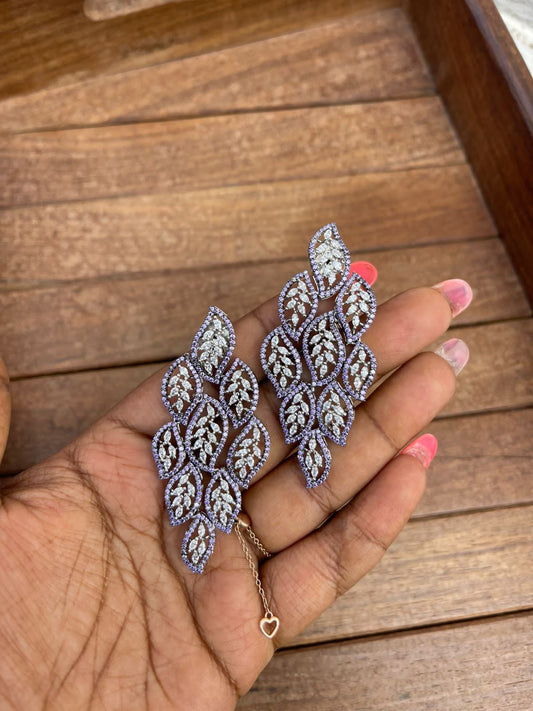 Nine leaf statement earrings - Alluring Accessories