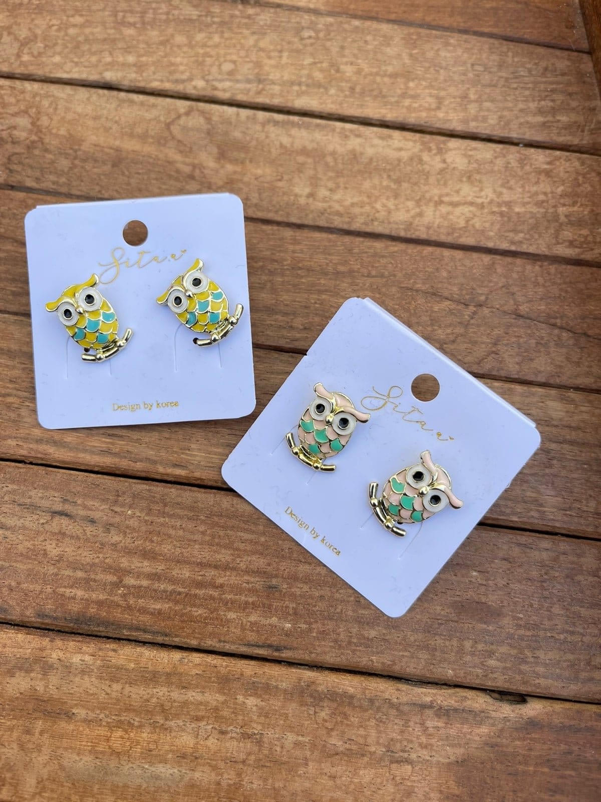 Owl pastel studs - Alluring Accessories