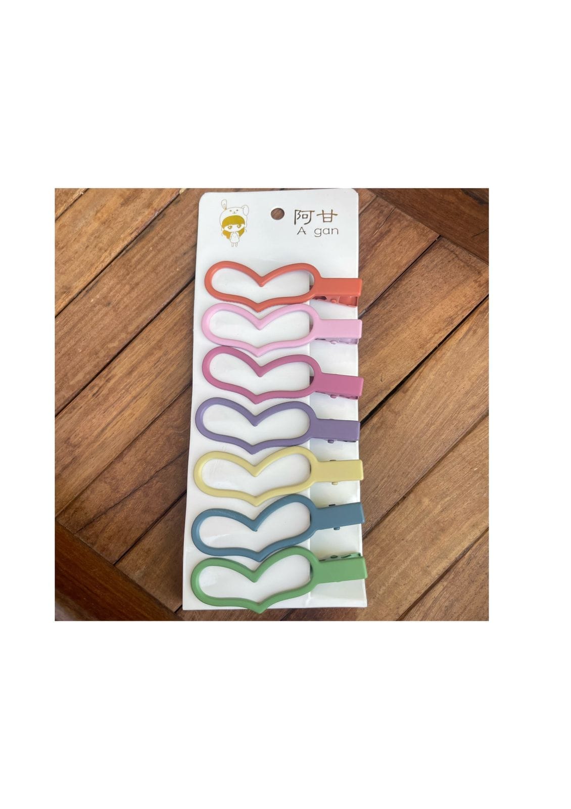 Pastel heart clips pack - Alluring Accessories