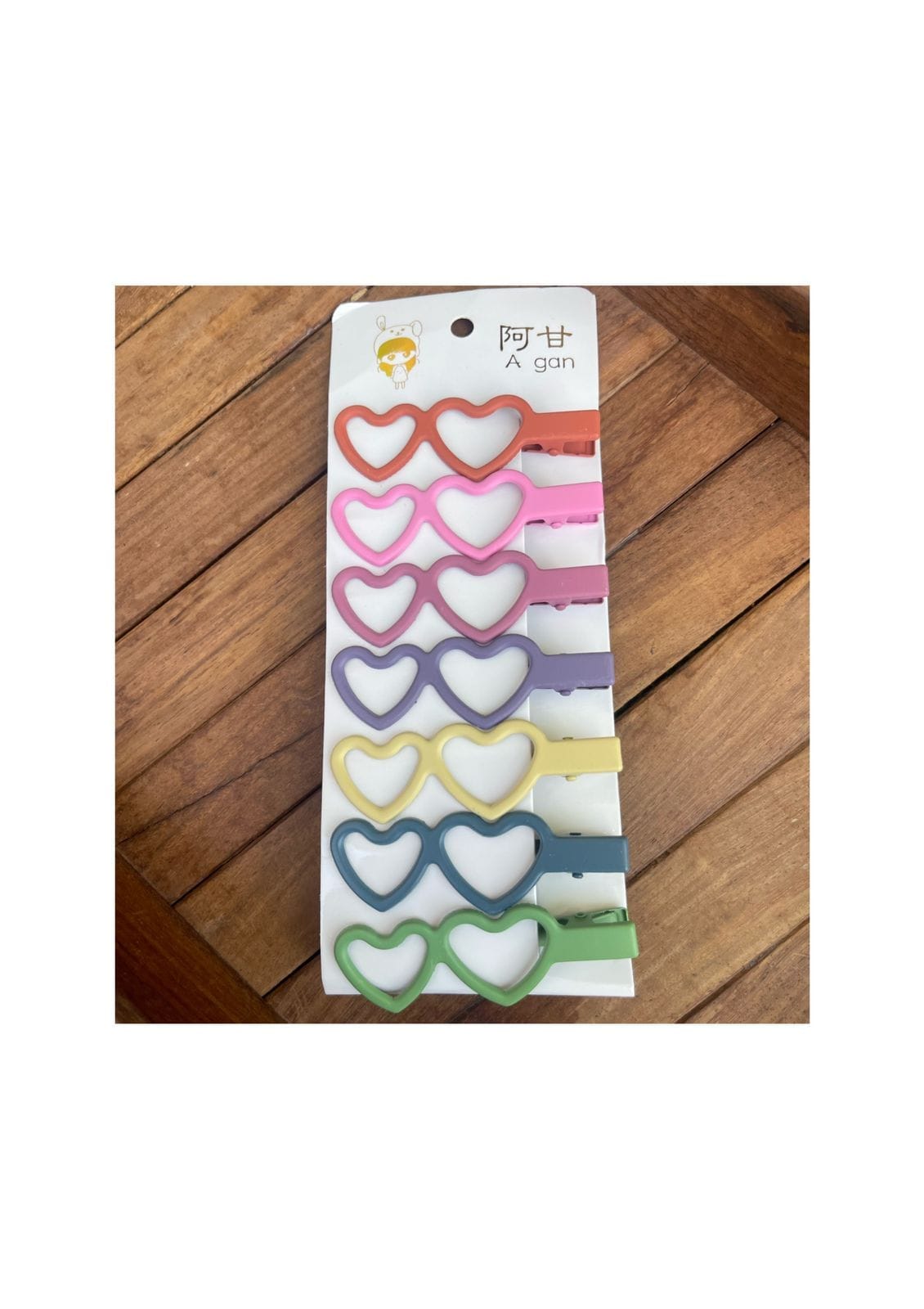 Pastel heart clips pack - Alluring Accessories