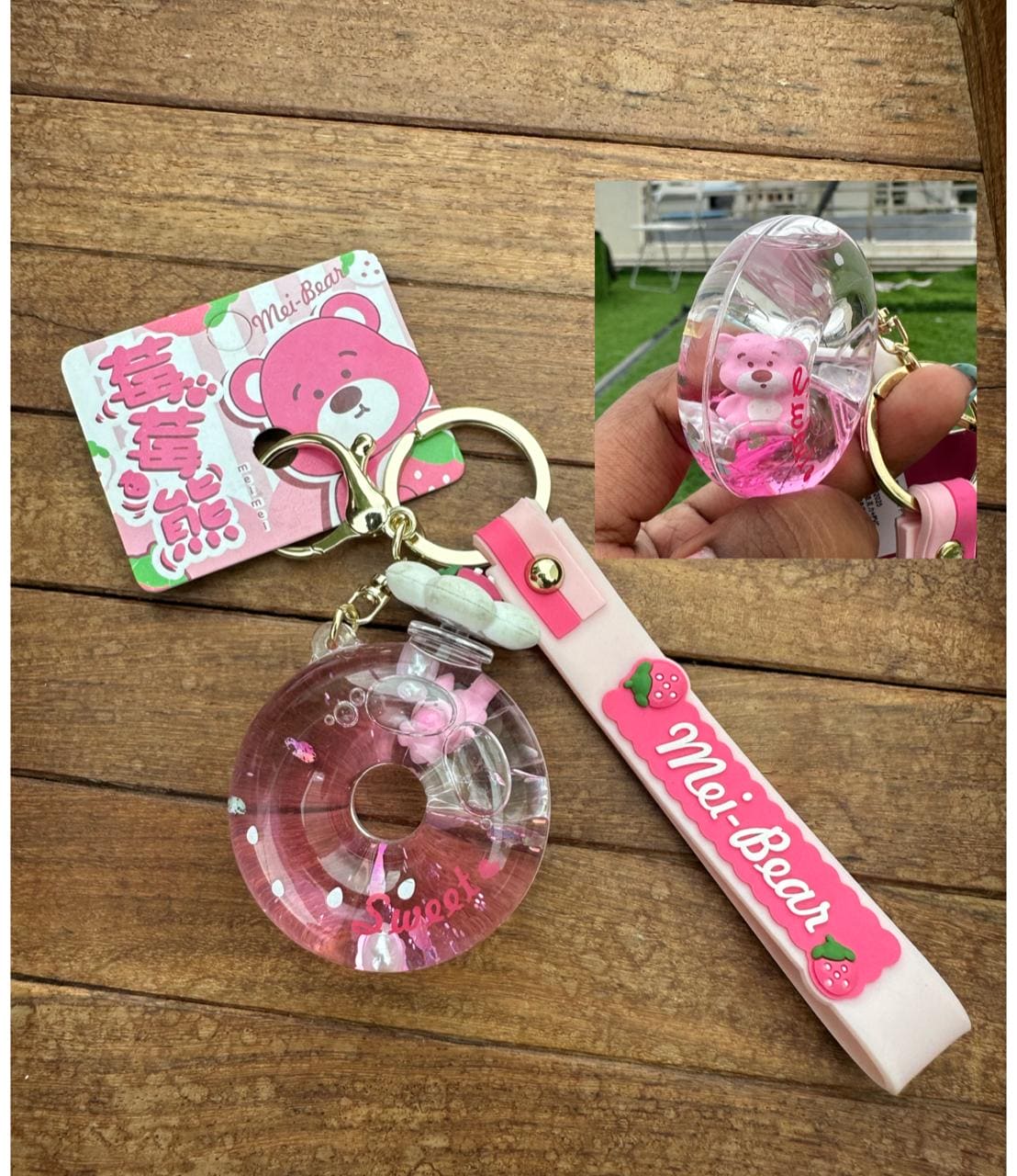 Perfume bear water keychain - Alluring Accessories