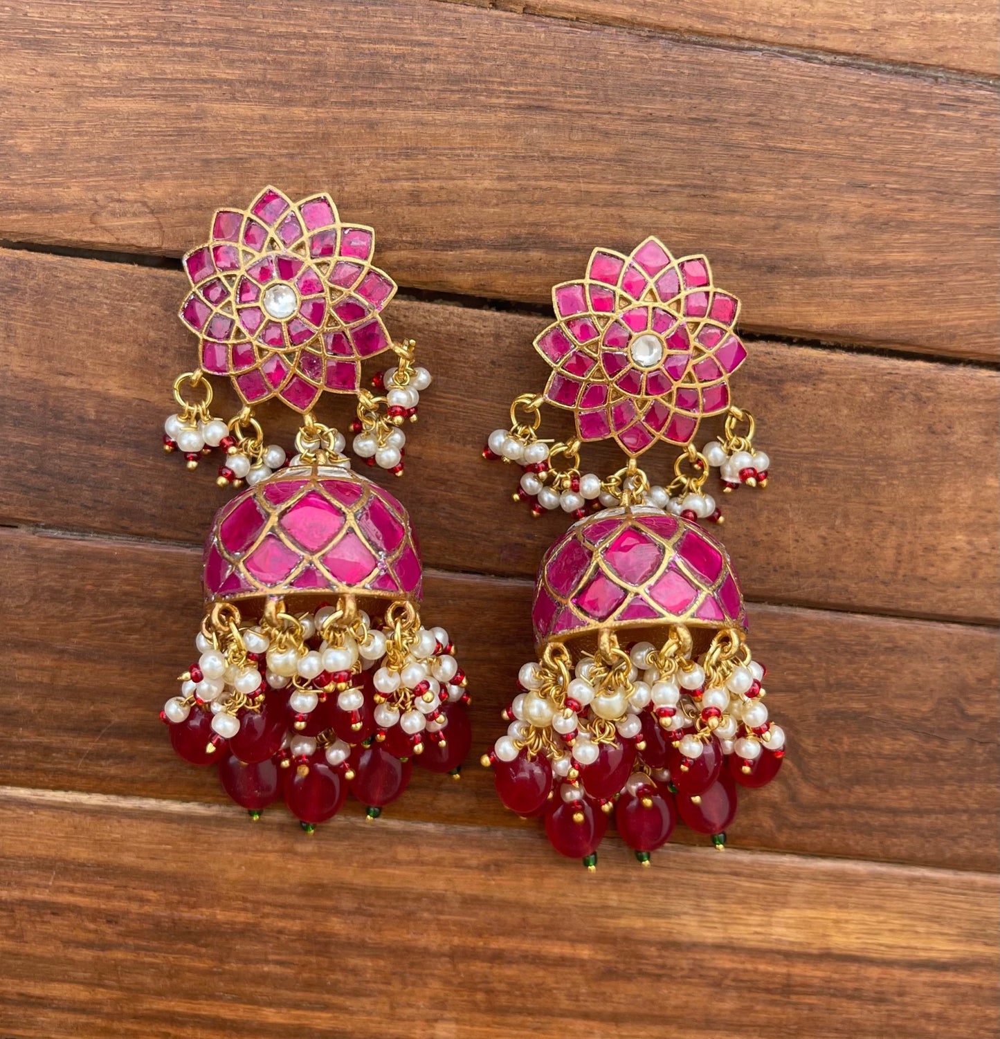 Premium quality Kemp jhumkas - Alluring Accessories