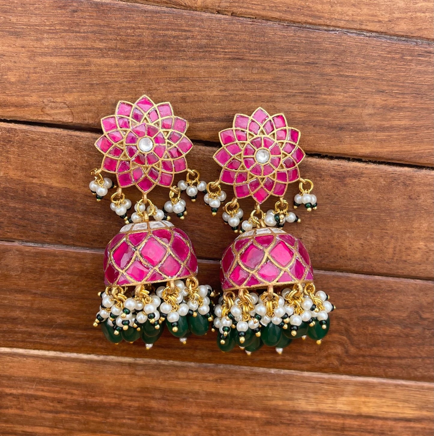 Premium quality Kemp jhumkas - Alluring Accessories