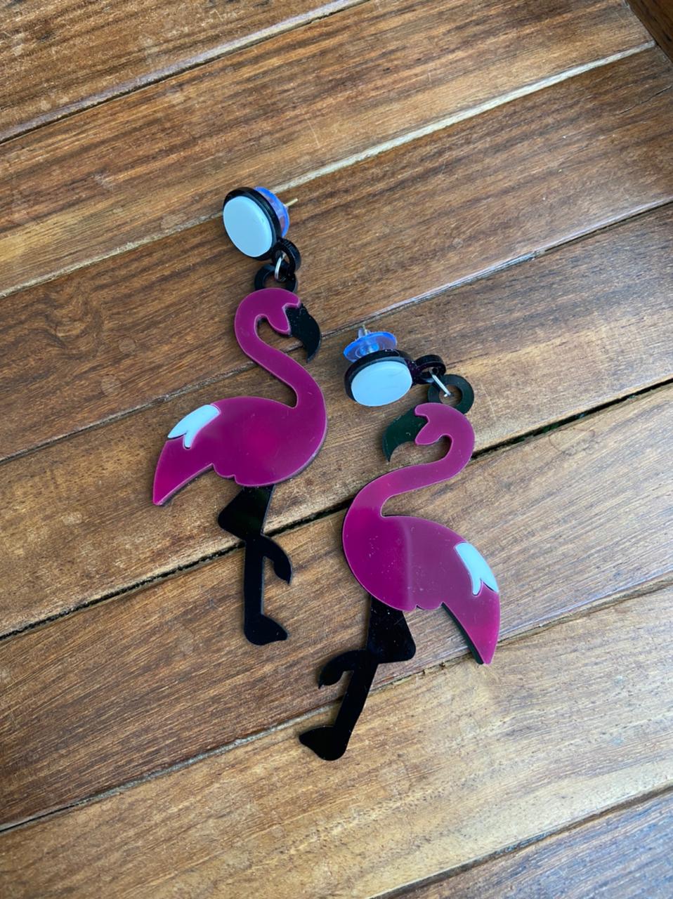 Quirky Flemingo earrings