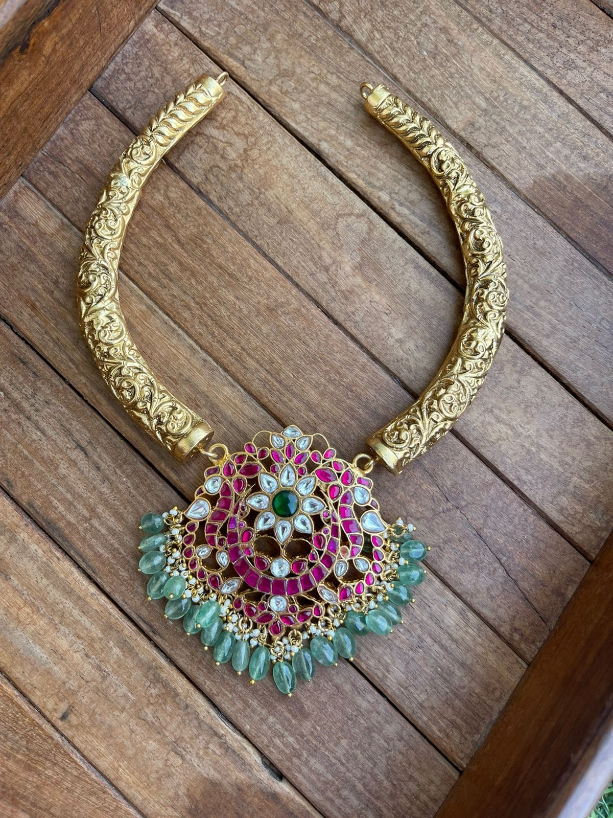 Real kundan jadau kante necklace - Alluring Accessories