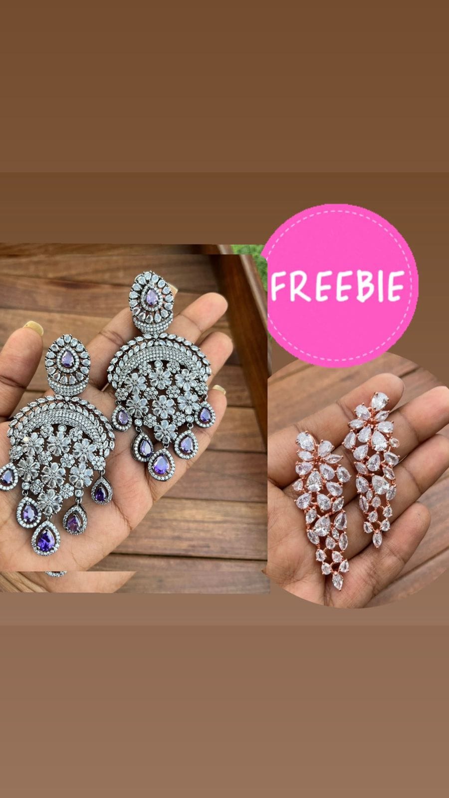 Seven flower zircon with freebie - Alluring Accessories