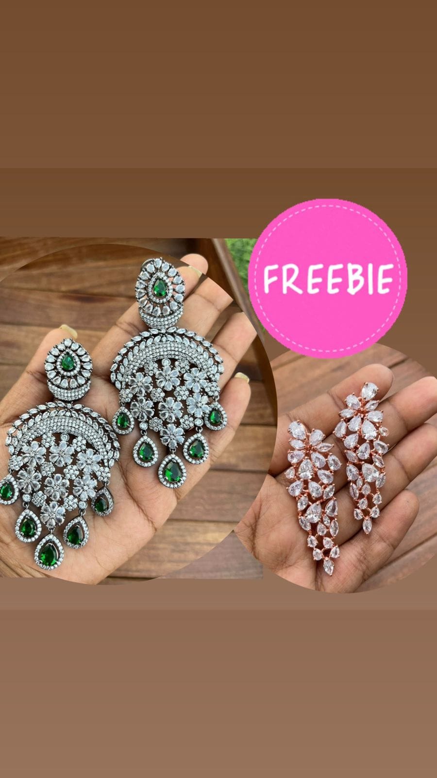 Seven flower zircon with freebie - Alluring Accessories