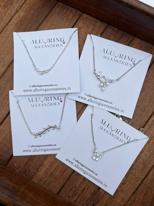 Silver necklines combo - Alluring Accessories