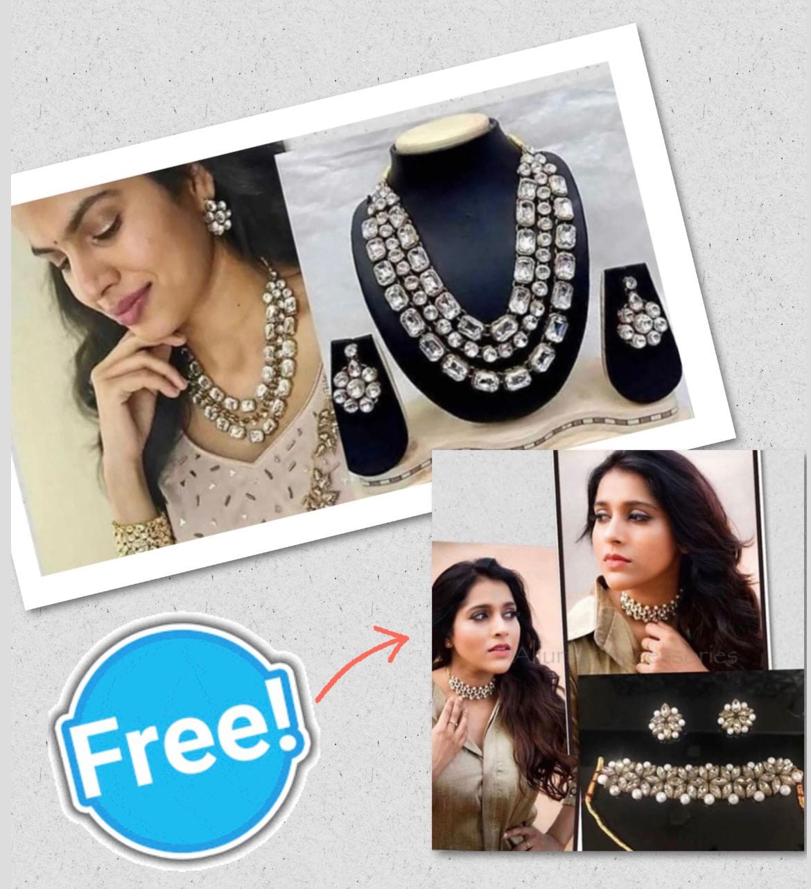 Sravana bhargavi set and freebie choker