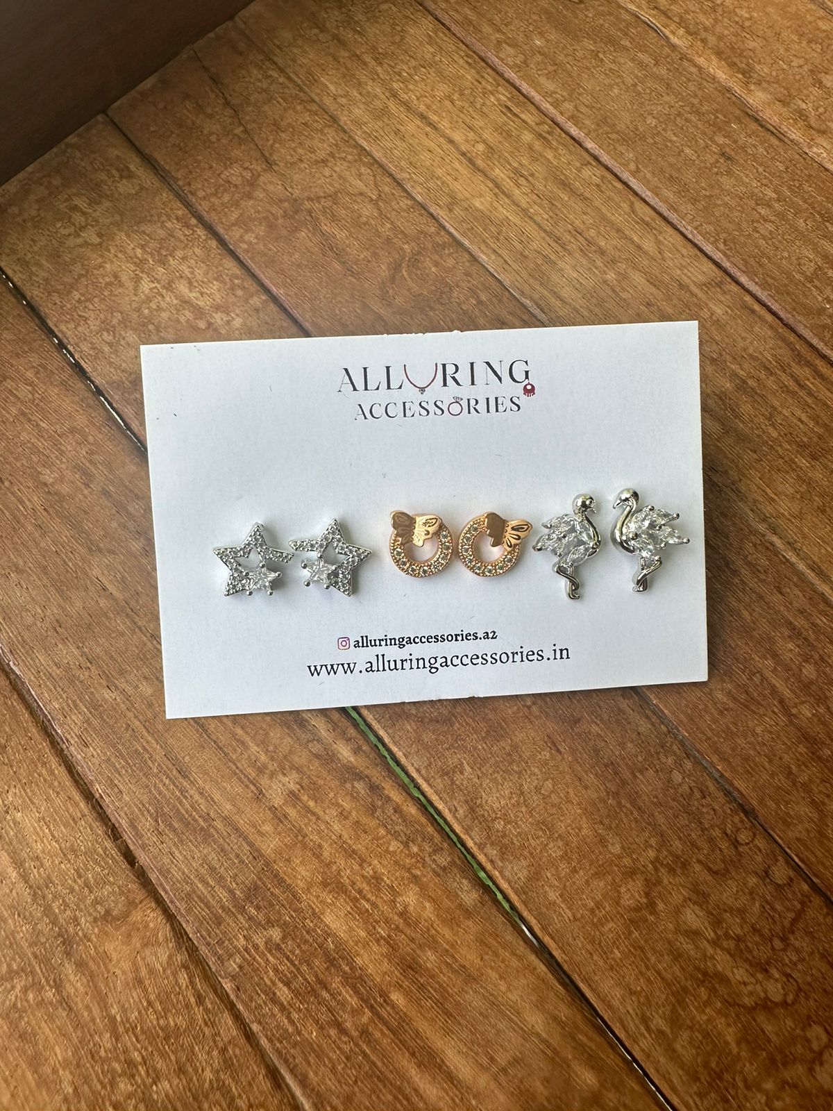 Star butterfly flamingo studs combo - Alluring Accessories