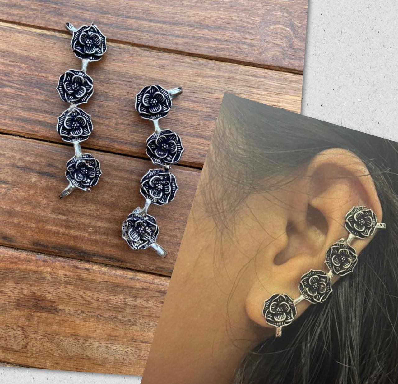 Stylish Oxidised Earcuffs