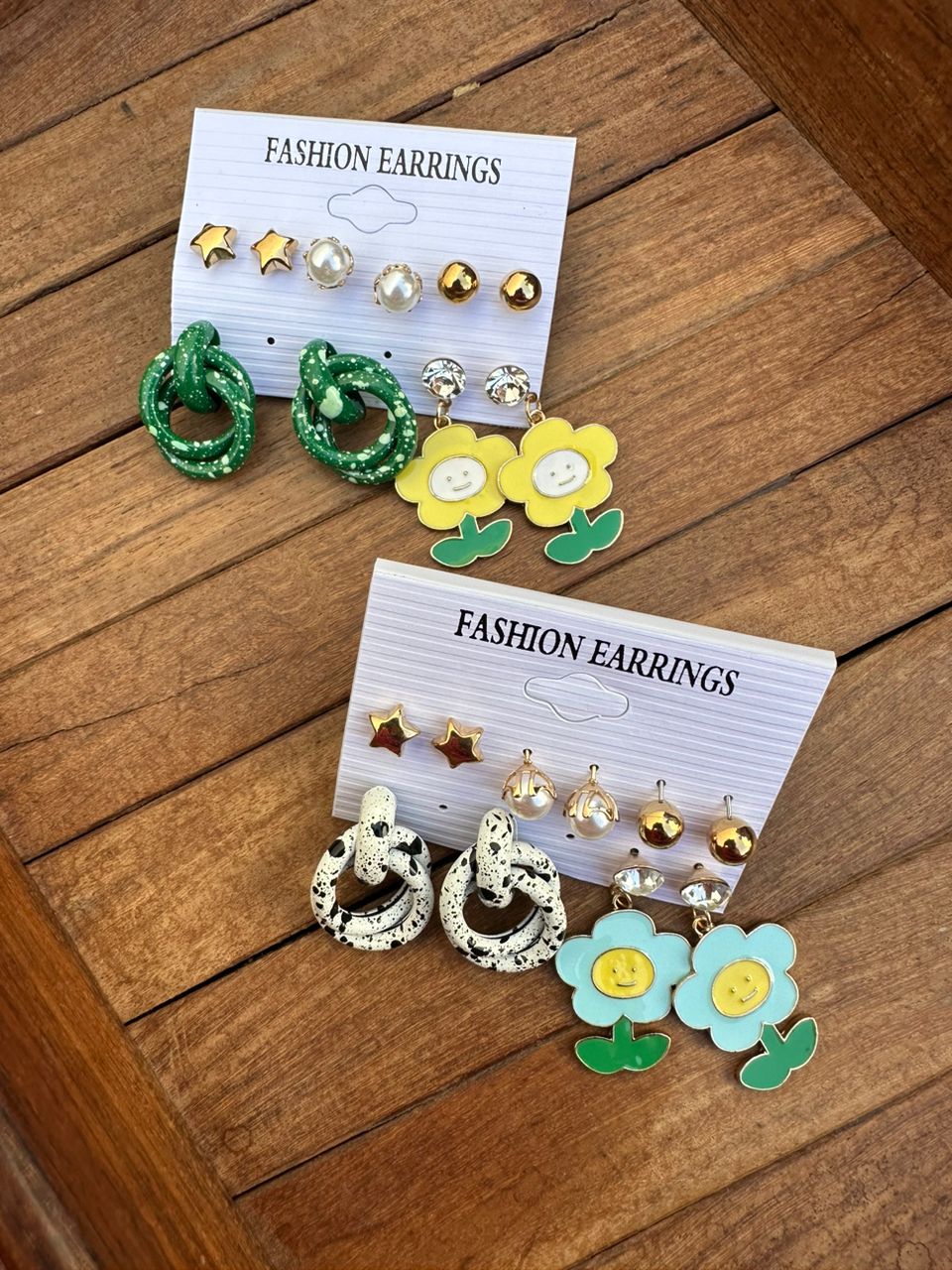 Sunflower ring studs combo - Alluring Accessories