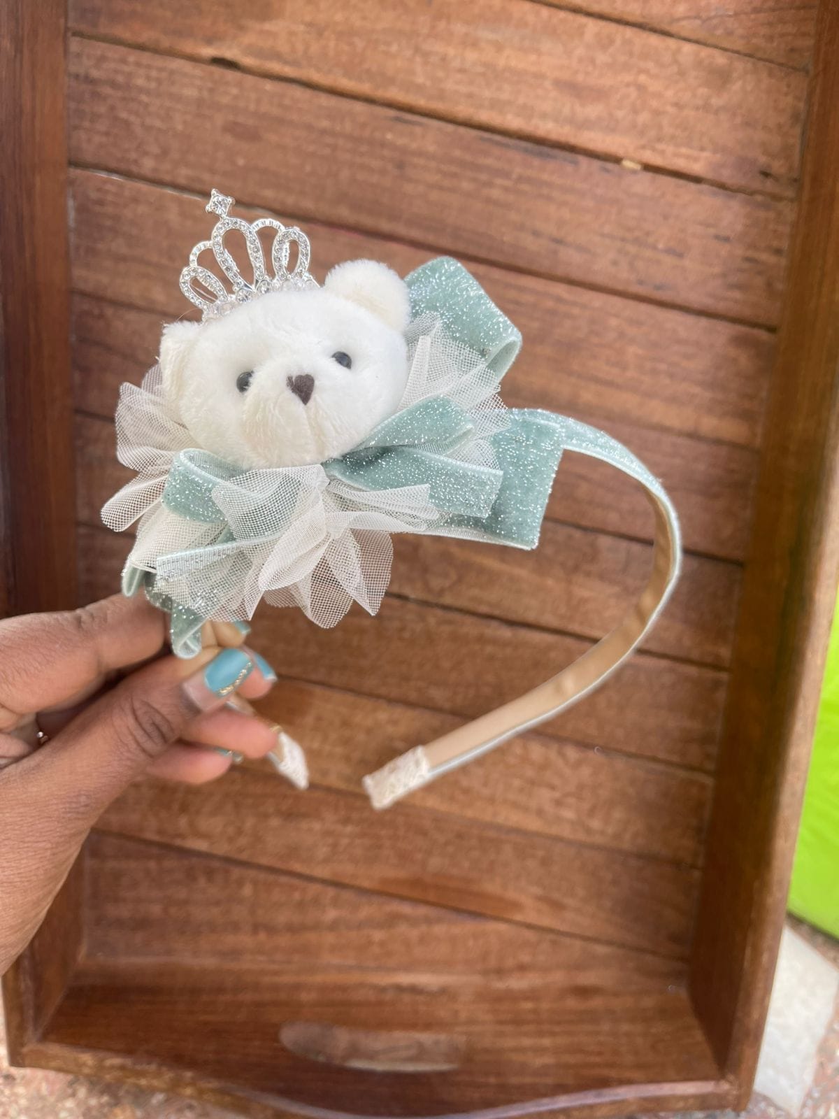 Teddy crown hairbands - Alluring Accessories