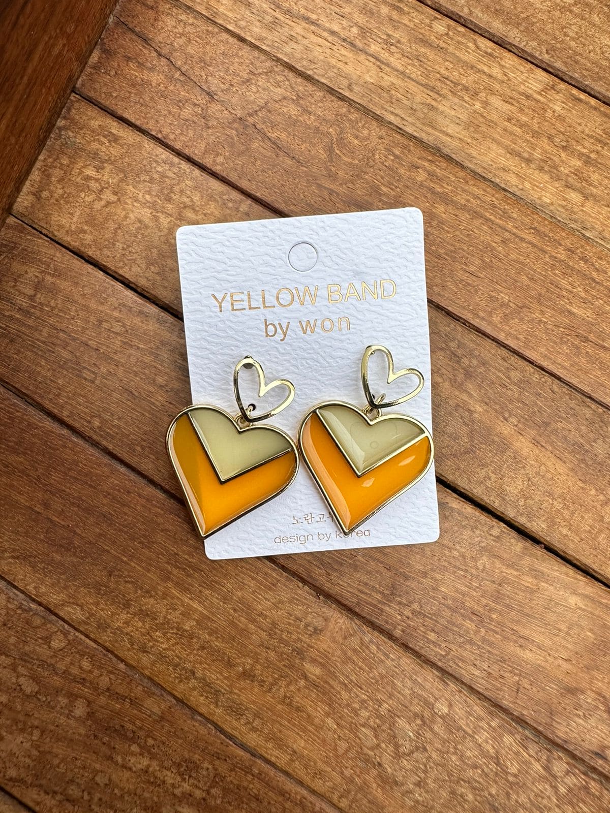 Two layered meenawork heart earrings - Alluring Accessories