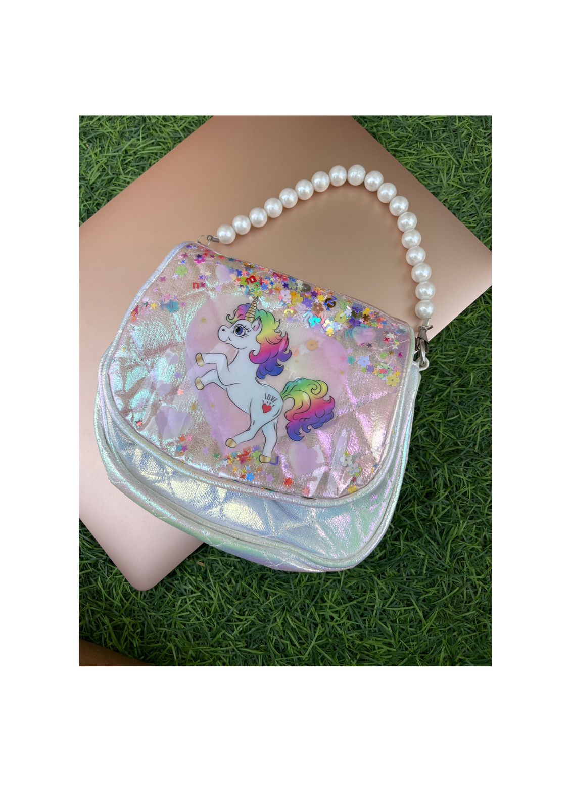 Unicorn pearl sling bag - Alluring Accessories
