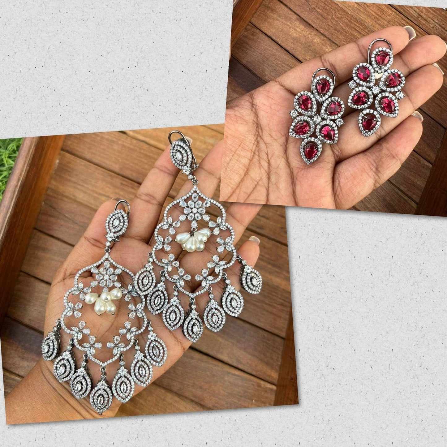 Vithika and urvashi inspired earrings with freebie - Alluring Accessories