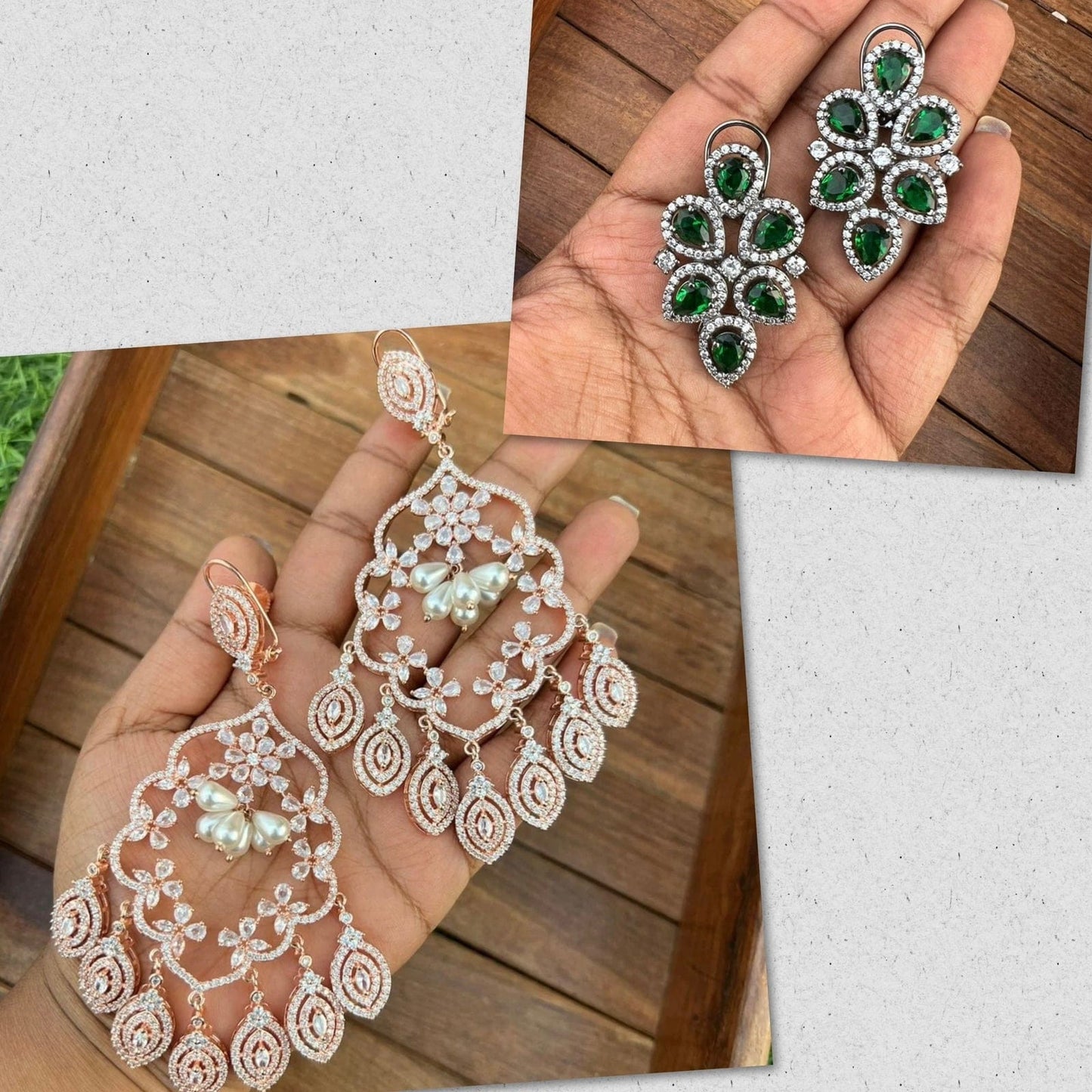 Vithika and urvashi inspired earrings with freebie - Alluring Accessories