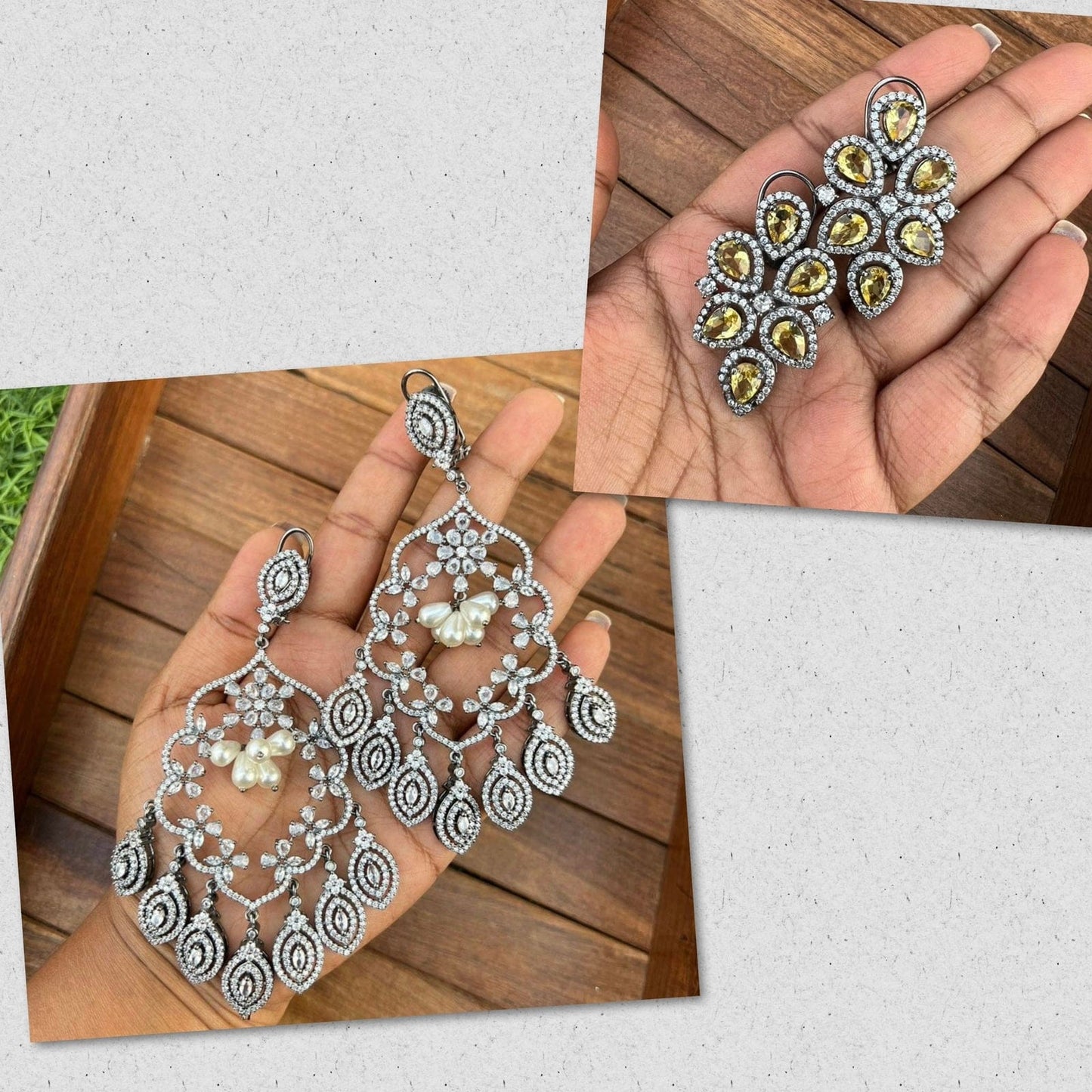 Vithika and urvashi inspired earrings with freebie - Alluring Accessories