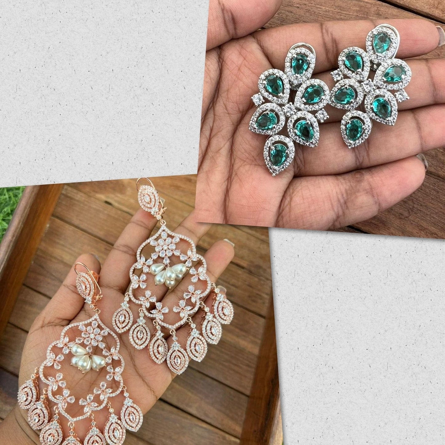 Vithika and urvashi inspired earrings with freebie - Alluring Accessories