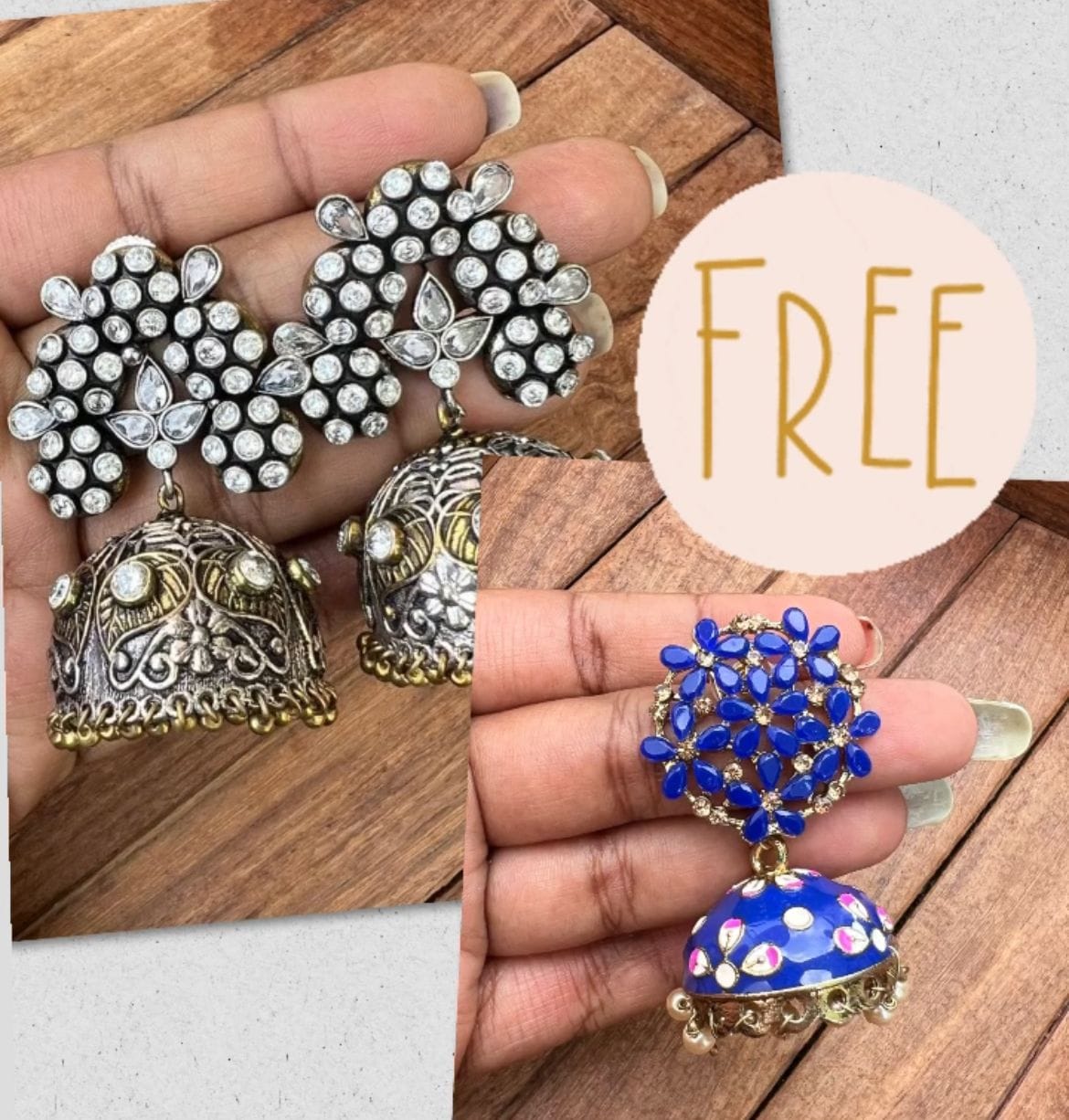 White kolhapuri and happy hours freebie - Alluring Accessories